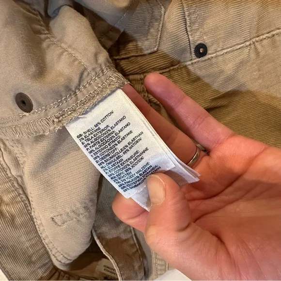 The North Face Corduroy Pants Women's 4 khaki Stretch Bootcut Travel Hiking - Picture 5 of 10